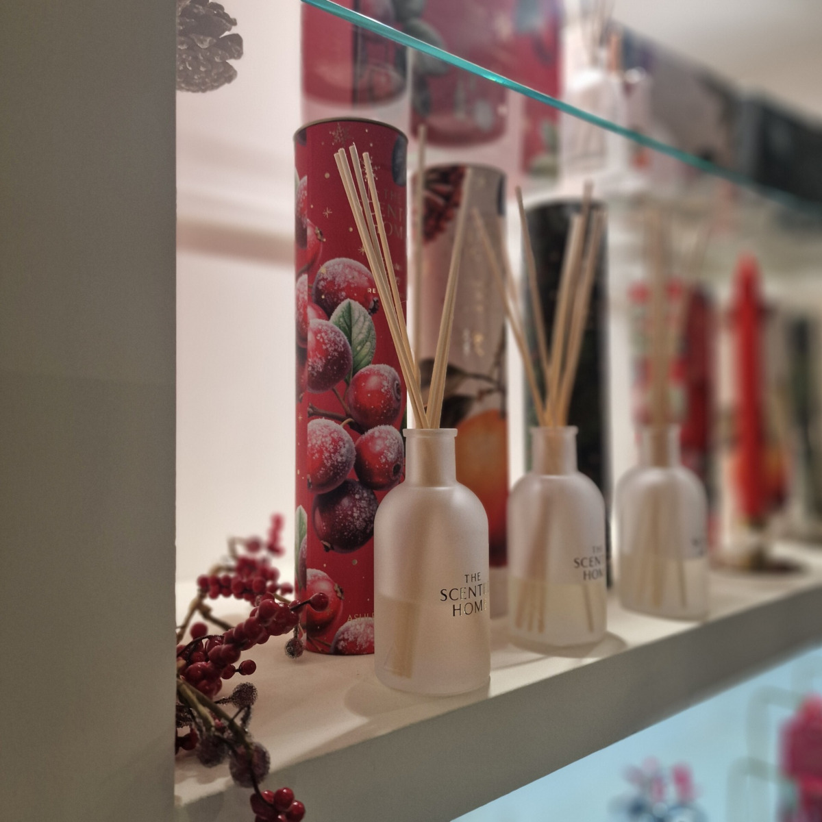 Ashleigh and Burwood fragrance lamp display at Spring Fair