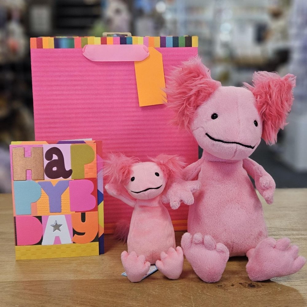 Jellycat Axolotl with Glick Gift Bags
