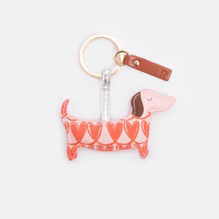Caroline Gardner sausage dog keyring