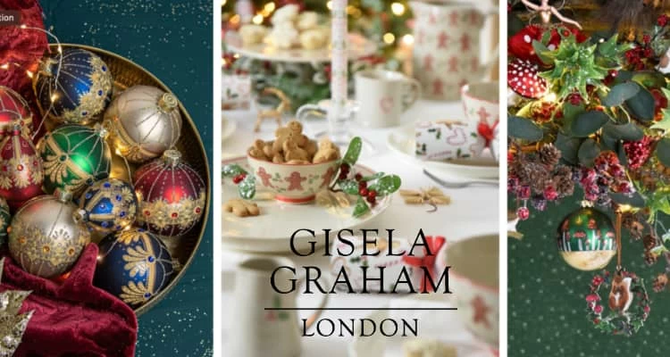 Gisela Graham Christmas Decorations at Bigwicks.co.uk